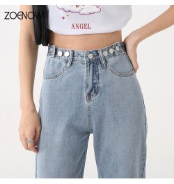 Women's jeans Retro Street Loose Solid Straight 2023 Trend American Casual Pants High Waist Mopping Wide Leg Trousers $44.52 ...