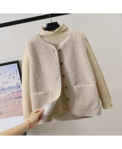 Vests 2023 Spring Autumn Vest Women Waistcoat Winter Thermal Warm Thick Fleece Vests Women Sleeveless Jacket Ladies Waistcoat...