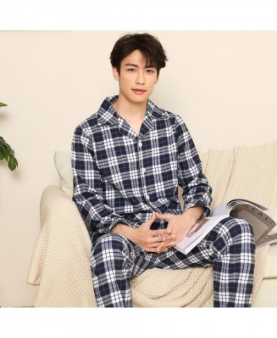 2022 100% Cotton Lovers Pajamas Sets Women Men Spring Long Sleeve Casual Soft Sleepwear Plaid Design Homewear Loungewear $54....