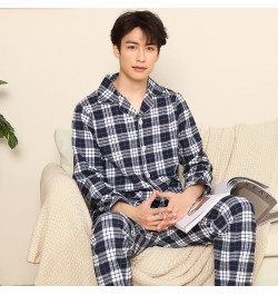 2022 100% Cotton Lovers Pajamas Sets Women Men Spring Long Sleeve Casual Soft Sleepwear Plaid Design Homewear Loungewear $54....