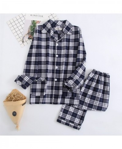 2022 100% Cotton Lovers Pajamas Sets Women Men Spring Long Sleeve Casual Soft Sleepwear Plaid Design Homewear Loungewear $54....