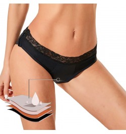 S-4XL Detachable buttons leak proof menstrual briefs sexy lace four layers absorbent physiological underwear plus size linger...