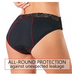 S-4XL Detachable buttons leak proof menstrual briefs sexy lace four layers absorbent physiological underwear plus size linger...