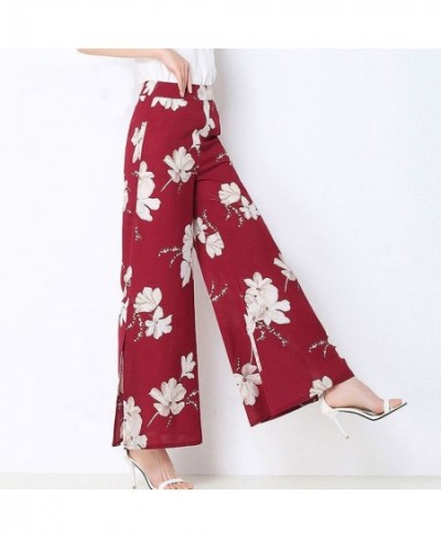 Women's Wide-leg Pants Summer New Style Korean Loose Slit Cropped Trousers Women High Waist Fall $23.16 - Pants & Capris