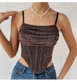 Women Sexy Clothes Beading Sleeveless Backless Halter Crop Top Club Vintage Tank Tops 3x Womens Tops $27.03 - Underwear