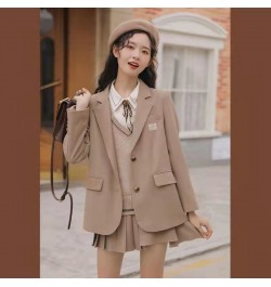 New Spring Autumn Khaki Blazer Women Pockets Casual Suit Women Blazers England Style Suit Blazer Fashion Coats Female $46.75 ...