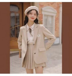 New Spring Autumn Khaki Blazer Women Pockets Casual Suit Women Blazers England Style Suit Blazer Fashion Coats Female $46.75 ...