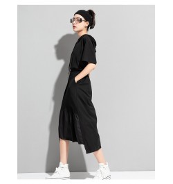 2023 summer new cover cross show thin a version irregular skirt personalized stitching Ruffle fashion dress $81.57 - Skirts