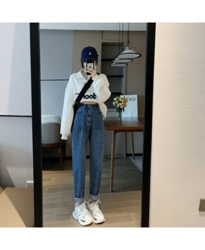 Pant Jeans Women Fashion Autumn Women's Pants High Waist Winter New Slim Straight Harem Pants Womens Clothing $45.33 - Jeans