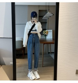 Pant Jeans Women Fashion Autumn Women's Pants High Waist Winter New Slim Straight Harem Pants Womens Clothing $45.33 - Jeans