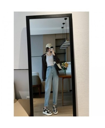 Pant Jeans Women Fashion Autumn Women's Pants High Waist Winter New Slim Straight Harem Pants Womens Clothing $45.33 - Jeans