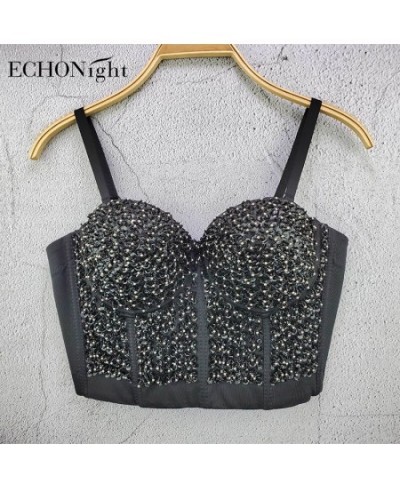 Jewelry Women's Corset Glittery Bustier Gothic Clothes Sequin Corset Top Party Slimming Sheath Belly Women Corsets $37.92 - U...