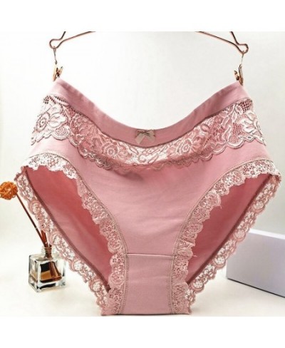 High Quality Lingeries Briefs Women Breathable Cotton Underwear plus size 6XL Lace Bow Big size Women's Panties $14.92 - Unde...