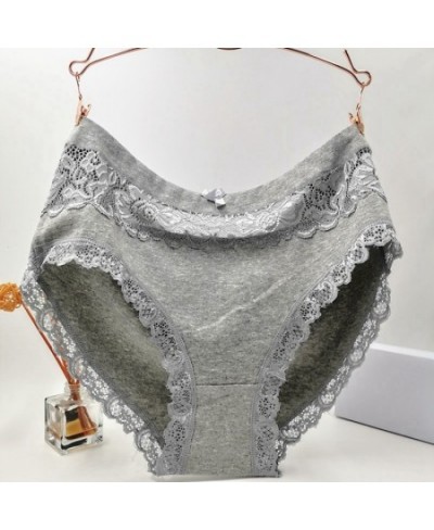 High Quality Lingeries Briefs Women Breathable Cotton Underwear plus size 6XL Lace Bow Big size Women's Panties $14.92 - Unde...