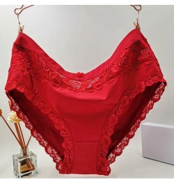 High Quality Lingeries Briefs Women Breathable Cotton Underwear plus size 6XL Lace Bow Big size Women's Panties $14.92 - Unde...