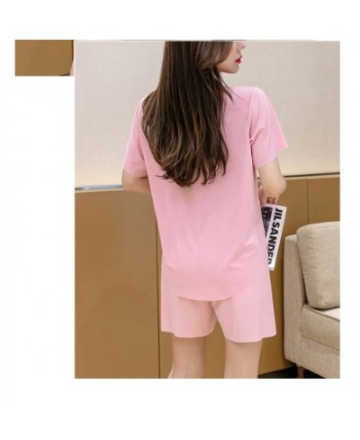 Ice Silk Women's Summer Cool Home Clothes Pajamas Refreshing Breathable Loose Large Size 200 Catties Fat Casual Wear $28.19 -...