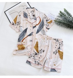 New 100% viscose long-sleeved trousers ladies pajamas suit simple style short pajamas women's home service $28.75 - Sleepwears