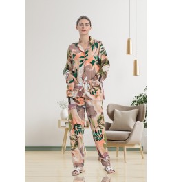 New 100% viscose long-sleeved trousers ladies pajamas suit simple style short pajamas women's home service $28.75 - Sleepwears