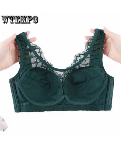 Bra Push Up Women Sexy Lace Bras Plus Size Fashion Sexy Lingerie Wire Free Pink Brallete Bra Thin Crop Top $23.65 - Underwear