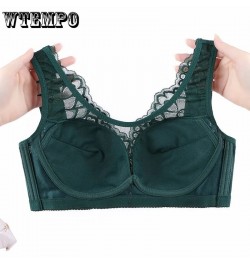 Bra Push Up Women Sexy Lace Bras Plus Size Fashion Sexy Lingerie Wire Free Pink Brallete Bra Thin Crop Top $23.65 - Underwear