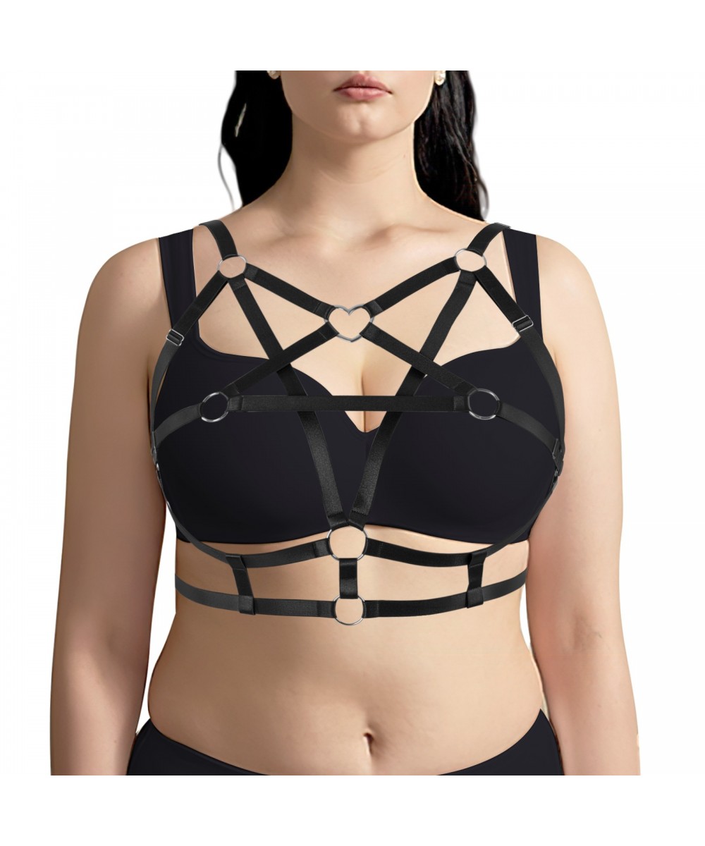 Pentagram Body Bandage Cage Harness For Busty Women's Underwear Harajuku Sexy Plus Size Lingerie Adjust Waist Belt Festival $...