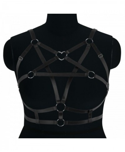 Pentagram Body Bandage Cage Harness For Busty Women's Underwear Harajuku Sexy Plus Size Lingerie Adjust Waist Belt Festival $...