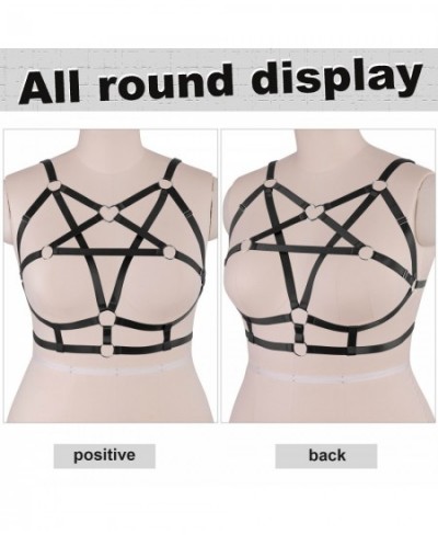 Pentagram Body Bandage Cage Harness For Busty Women's Underwear Harajuku Sexy Plus Size Lingerie Adjust Waist Belt Festival $...