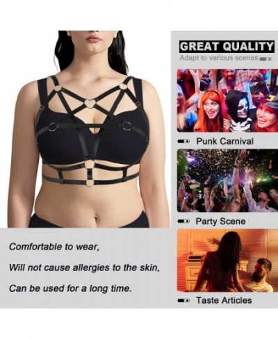 Pentagram Body Bandage Cage Harness For Busty Women's Underwear Harajuku Sexy Plus Size Lingerie Adjust Waist Belt Festival $...