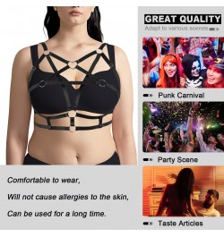 Pentagram Body Bandage Cage Harness For Busty Women's Underwear Harajuku Sexy Plus Size Lingerie Adjust Waist Belt Festival $...