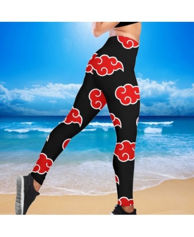 Doginthehole Anime Akatsuki Design Female Slim Leggings Fitness Seamless Gym Sport Pants Comfortable Stretch Yoga Clothing $4...