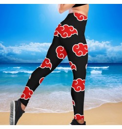 Doginthehole Anime Akatsuki Design Female Slim Leggings Fitness Seamless Gym Sport Pants Comfortable Stretch Yoga Clothing $4...