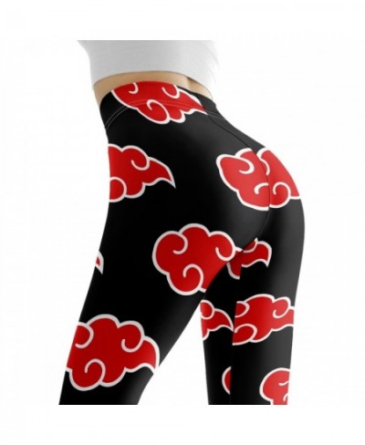 Doginthehole Anime Akatsuki Design Female Slim Leggings Fitness Seamless Gym Sport Pants Comfortable Stretch Yoga Clothing $4...