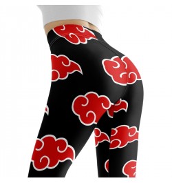 Doginthehole Anime Akatsuki Design Female Slim Leggings Fitness Seamless Gym Sport Pants Comfortable Stretch Yoga Clothing $4...