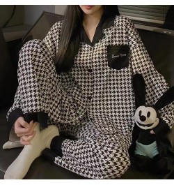 2022 Spring Autumn Women's New Black Zebra Striped Pajamas Long-sleeved Lazy Style Home Lounge Wear $41.56 - Tops & Tees