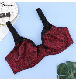 Summer Ultra Thin Plus Size Minimizer Bras for Women Unlined Underwear C D DD E 38/85 40/90 42/95 44/100 46/105 48/110 $20.17...