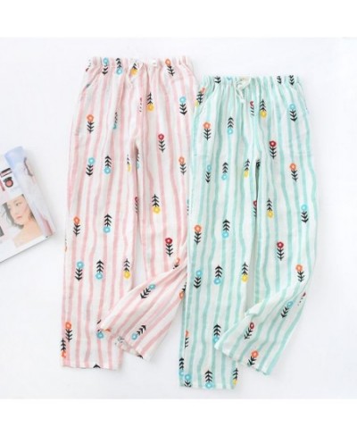 Sweet Floral Dot Animal Gingham Plaid Print Full Length Pants Women Elastic high Waist Loose Casual Long Trousers Sleep Pants...