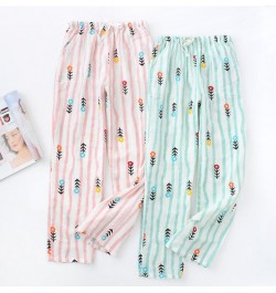 Sweet Floral Dot Animal Gingham Plaid Print Full Length Pants Women Elastic high Waist Loose Casual Long Trousers Sleep Pants...