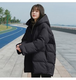 Winter New Style Puffer Jackets Women White Zipper Long Down Jacket Woman Korean Loose Hooded Bubble Coats Female $76.67 - Ja...