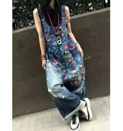 Lady Printed Casual Jumpsuit Women Wide Leg Jumpsuit Summer 2023 Street Style Rompers Womens Personality Jumpsuit $75.50 - Ju...