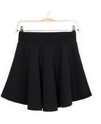 Women High Waist Skirt Spring Summer Solid A-line Skirts Candy Color Elastic Pleated Sexy Short Mini Fashion Bottom $22.80 - ...