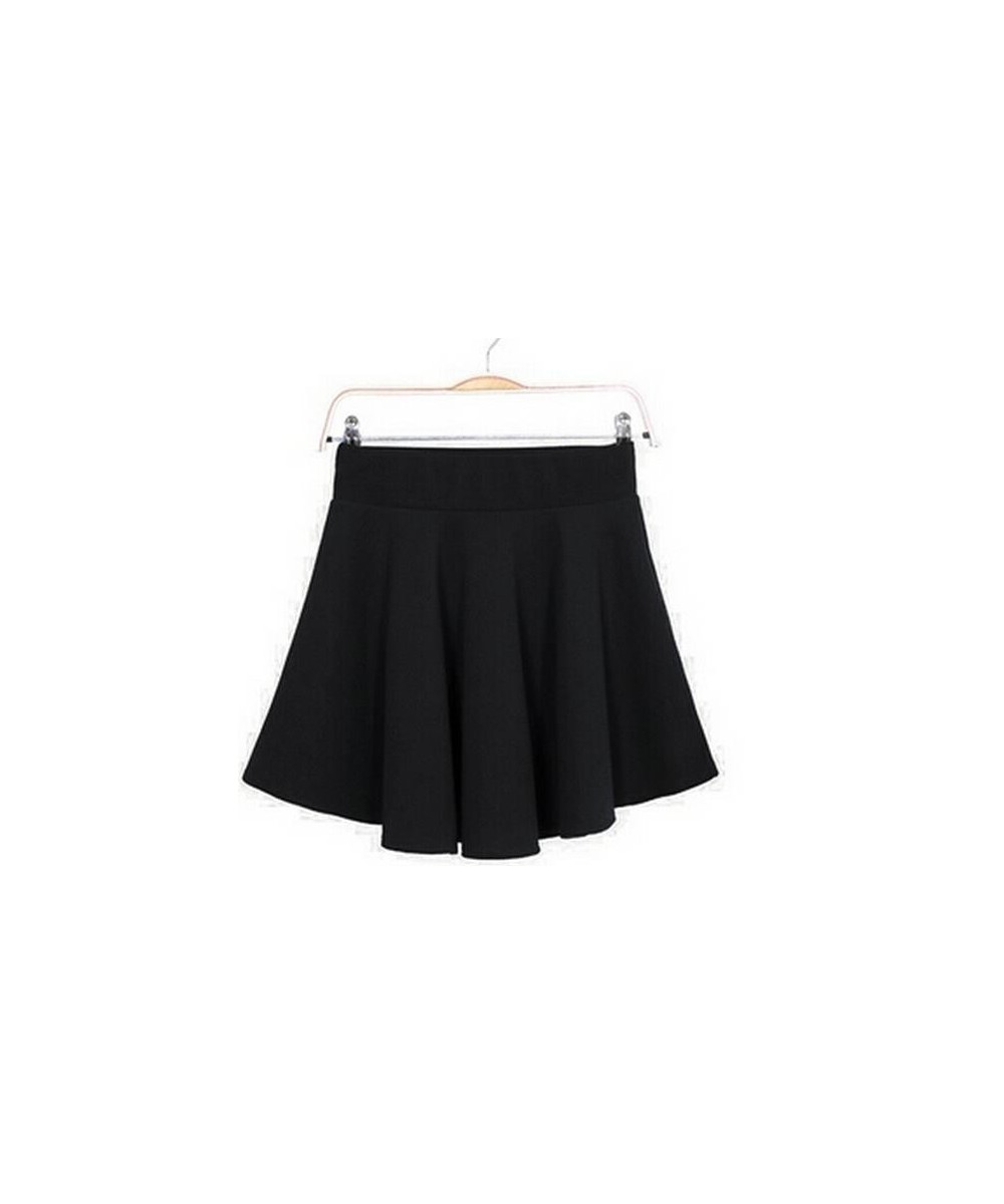 Women High Waist Skirt Spring Summer Solid A-line Skirts Candy Color Elastic Pleated Sexy Short Mini Fashion Bottom $22.80 - ...