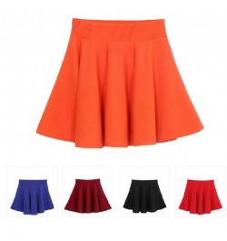 Women High Waist Skirt Spring Summer Solid A-line Skirts Candy Color Elastic Pleated Sexy Short Mini Fashion Bottom $22.80 - ...