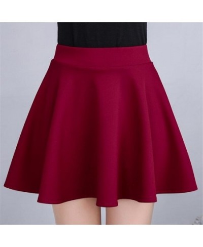 Women High Waist Skirt Spring Summer Solid A-line Skirts Candy Color Elastic Pleated Sexy Short Mini Fashion Bottom $22.80 - ...