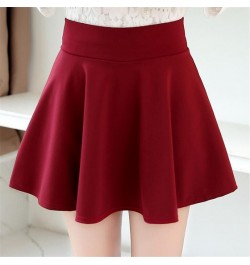 Women High Waist Skirt Spring Summer Solid A-line Skirts Candy Color Elastic Pleated Sexy Short Mini Fashion Bottom $22.80 - ...