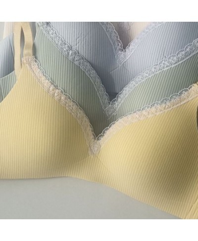 1Pcs Young Women's Push Up Bra For Teenagers Wire Free Bralette Lingerie Female Underwear Solid Everyday Bras With Lace $19.8...