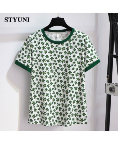 Floral Printing O-Neck Short Sleeve T-Shirt Two Piece Sets Womens Outifits Button Belt Shorts Set Woman 2 Pieces Summer 2022 ...