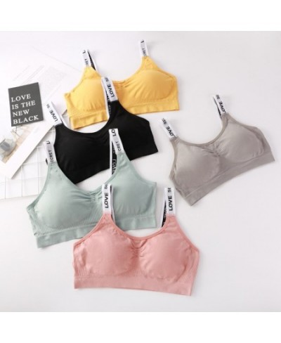 New Alphabet Beauty Back Wrapped Chest Underwear Seamless Girls Sports Anti-Exposed Women Tube Top $31.85 - Underwear