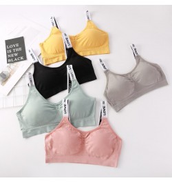 New Alphabet Beauty Back Wrapped Chest Underwear Seamless Girls Sports Anti-Exposed Women Tube Top $31.85 - Underwear