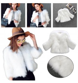 Women Winter Warm Faux Fur Wedding Jacket Fluffy Open Front Cardigan Scarf Shawl $56.72 - Jackets & Coats