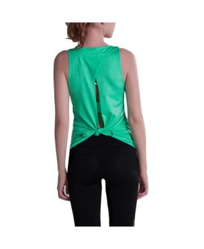 Women's Sports Fitness Vest Solid Color Women Open Back Quick Dry Camisole Tank Top Workout Sports Vest Fitness Quick-drying ...